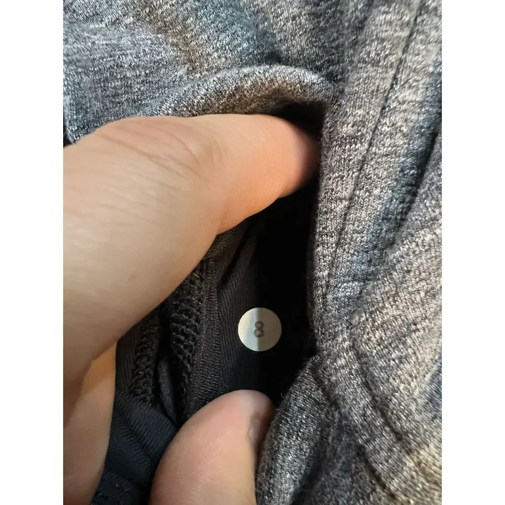 Lululemon Rulu Rally Wrap Long Sleeve Size 8‎ Heathered Graphite HGHP 57369